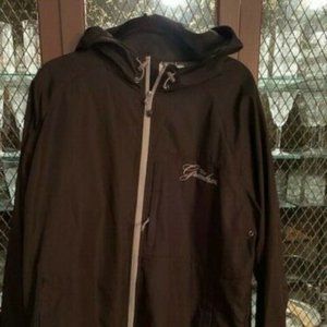 The Greenbrier Black Windbreaker Hoodie Medium